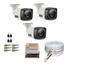 Imagem de Kit 3 Câmeras Bullet Hd 720p 1Mp Com Cabo e Conectores
