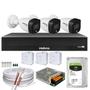 Imagem de Kit 3 Cameras Full Color Intelbras Dvr Mhdx 4 Ch Color Noite 1TB