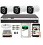 Imagem de Kit 3 Câmeras HD 720p + DVR Intelbras MHDX 3104 C/HD 160gb