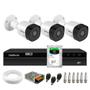 Imagem de Kit 3 Câmeras Infravermelho Multi HD 4 em 1 VHD 3230 B G7 Full HD + DVR Gravador de Video Inteligente Intelbras MHDX 1204 4 Canais + HD 1TB