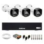 Imagem de Kit 3 Câmeras Intelbras VHD 1220 B G7 Full Color Bullet Full HD 1080p Multi HD IR 20m + Dvr Intelbras MHDX 1104-C 4 Canais