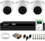 Imagem de Kit 3 Câmeras Intelbras Vhd 1220 D Dvr Intelbras Mhdx 1204 4 Canais + Hd Skyhawk 1tb