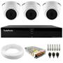 Imagem de Kit 3 Câmeras Intelbras VHD 1220 D G7 Dome Full HD 1080p Lente 2.8mm Visão Noturna 20m + Dvr Tudo Forte TFHDX 3304 4 Canais Com App Xmeye