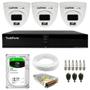 Imagem de Kit 3 Câmeras Intelbras VHD 1220 D G7 Full Color Full HD Visão Noturna 20m + Dvr Tudo Forte TFHDX 3304 4 Canais Com App Xmeye + HD 1TB BarraCuda