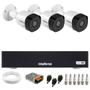 Imagem de Kit 3 Câmeras Intelbras VHD 3230 B G7 Bullet Full HD 1080p Multi HD IP67 + Dvr Intelbras MHDX 1104-C 4 Canais