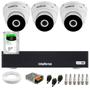 Imagem de Kit 3 Câmeras Intelbras VHD 3230 D G7 Dome Full HD 1080p Visão Noturna de 30m IP67 + Dvr Intelbras MHDX 1004-C 4 Canais + HD 2TB BarraCuda