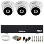 Imagem de Kit 3 Câmeras Intelbras VHD 3230 D G7 Dome Full HD 1080p Visão Noturna de 30m IP67 + Dvr Intelbras MHDX 1104-C 4 Canais