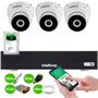 Imagem de Kit 3 Câmeras Intelbras VHD 3230 D G7 Dome Full HD 1080p Visão Noturna de 30m IP67 + DVR Intelbras MHDX 3004-C 4 Canais + HD 1TB BarraCuda