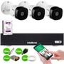 Imagem de Kit 3 Câmeras Intelbras VHL 1220 B G2 Bullet Full HD 1080p Visão Noturna 20m IP66 + DVR Intelbras MHDX 3004-C 4 Canais + HD 1TB Purple
