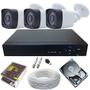 Imagem de Kit 3 Câmeras Segurança Com Gravador Dvr Hdmi Acesso Nuvem