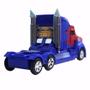 Imagem de Kit 3 Caminhão Transformers Optimus Prime Pilha Vira Robô