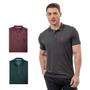 Imagem de Kit 3 Camisa Gola Polo Masculina Casual Conforto Moderna