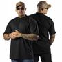 Imagem de Kit 3 Camisa Oversized Algodão 30.1 Gola Alta casual e confortavel