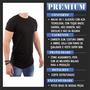 Imagem de kit 3  Camisas Camisetas  Blusas Masculino Long Line Oversized Swag Excelente 