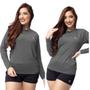 Imagem de Kit 3 Camisas Termicas Feminina Uv50+ Segunda Pele Proteção Solar