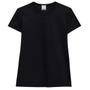 Imagem de Kit 3 Camiseta Baby Look Feminina Malwee Algodão Cor Preta G
