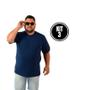 Imagem de Kit 3 Camiseta Básica Masculina Extra Plus Size Gola Redonda Tradicional algodão Lisa Bem Grande