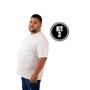 Imagem de Kit 3 Camiseta Básica Masculina Extra Plus Size Gola Redonda Tradicional algodão Lisa Bem Grande