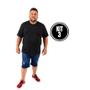 Imagem de Kit 3 Camiseta Básica Masculina Extra Plus Size Gola Redonda Tradicional algodão Lisa Bem Grande