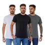 Imagem de KIT 3 Camiseta Básica Masculina Lisa