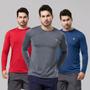 Imagem de Kit 3 Camiseta Camisa Térmica Segunda Pele Manga Longa Proteção Solar UV 50+ Termica Masculina