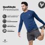 Imagem de Kit 3 Camiseta Camisa Térmica Segunda Pele Manga Longa Proteção Solar UV 50+ Termica Masculina