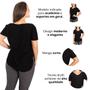 Imagem de Kit 3 Camiseta Feminina Tapa Bumbum Para Academia Treino fit