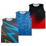 Imagem de Kit 3 Camiseta Regata Academia Masculina Fitness Dry Funcional Musculação treino proteção UV