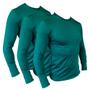 Imagem de Kit 3 Camiseta Verde Segunda Pele Térmica Motoqueiro Motociclista Ciclista Natação Treino Corrida