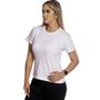 Imagem de Kit 3 Camisetas Baby Look 100% Algodão Lisa Feminina TM005-K3