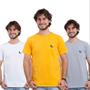 Imagem de Kit 3 camisetas basica  gola careca super oferta