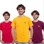 Imagem de Kit 3 camisetas basica  gola careca super oferta