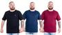 Imagem de Kit 3 Camisetas Camisas Blusas Plus Size G1 G2 G3 Flero