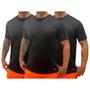 Imagem de Kit 3 Camisetas  Dry Fit Lisa  Masculina  Esporte    Casual  Caimento perfeito - TRV  Diversas Cores