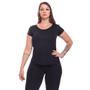 Imagem de Kit 3 Camisetas Feminina Dry Fit Manga Curta Baby Look Tshirt Básica Lisa Academia Treino Esporte