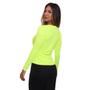 Imagem de Kit 3 Camisetas Feminina Manga Longa Dry Básica Lisa Proteção Solar UV Térmica Blusa Academia Esporte Praia