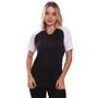 Imagem de Kit 3 Camisetas Feminina Raglan Dry Fit Proteção Solar UV Básica Lisa Treino Academia Ciclismo