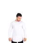 Imagem de Kit 3 Camisetas Longline Masculinas Manga Longa Swag Oversize Camisas Lisa Friu Inverno Thirt Básica Algodão Blusas Cruz Gospel Evangélica Cristão 