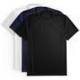 Imagem de Kit 3 Camisetas Masculina Dry Academia Treino Esporte Camisa Praia Proteção Solar UV