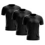 Imagem de Kit 3 Camisetas Masculina Manga Curta Dry Básica Lisa Proteção Solar UV Térmica Blusa Academia