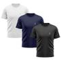 Imagem de Kit 3 Camisetas Masculina Sagassi Dry Fit Manga Curta Treino Academia Caminhada