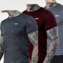 Imagem de Kit 3 Camisetas Masculina Treino Caminhada Dagg Premium Esportiva