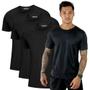 Imagem de Kit 3 Camisetas Masculinas Dry Fit Academia Roupa de Treino Gola Redonda Manga Curta