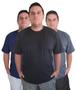 Imagem de Kit 3 Camisetas Plus Size Masculina Algodão Camisas  Lisa G1 G2 G3 G4