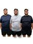 Imagem de Kit 3 Camisetas Plus Size Masculina Até o Tam G9