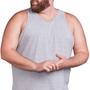 Imagem de Kit 3 Camisetas Regatas Lisa Masculina Plus Size Algodão