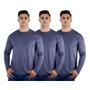 Imagem de Kit 3 Camisetas Térmica Masculina Segunda Pele Proteção UV50