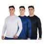 Imagem de Kit 3 Camisetas Térmica Masculina Segunda Pele Proteção UV50