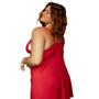 Imagem de Kit 3 Camisolas Plus Size WLS Modas Feminina Liganete e Renda Sensual Sem Bojo