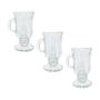 Imagem de Kit 3 Caneca Tradicional Clássica Para Irish Coffee Café Chocolate Quente Cappuccino Taça Transparente 230ml